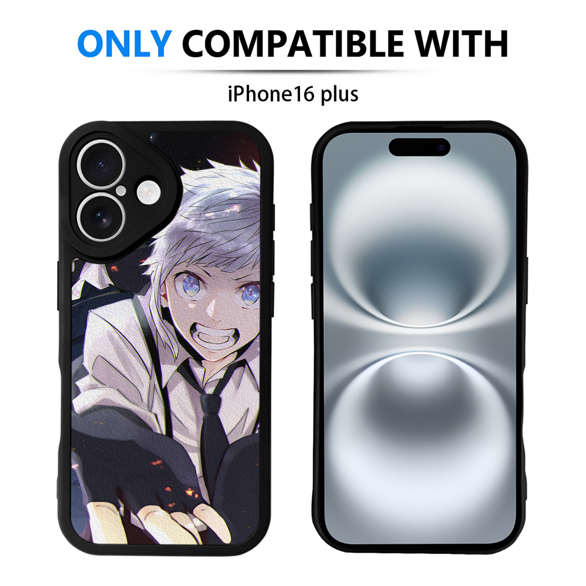 （画像用） 文豪ストレイドッグス Bungo Stray Dogs 【iPhone 16シリーズ対応】シリコンスマホケース（レザー調） 材質：シリコン